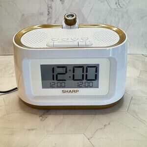 Sharp Wall Projection Alarm Clock SPC585 Soothing Nature Sleep Sounds EUC
